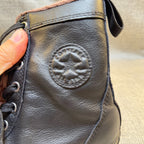Converse Chuck Taylor Leather Fur Hi Rise Boots Black 553387C Size 4 Zip