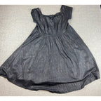 Torrid Size 1 14/16 Black Metallic Fit Flare Dress Sweetheart Party Midi