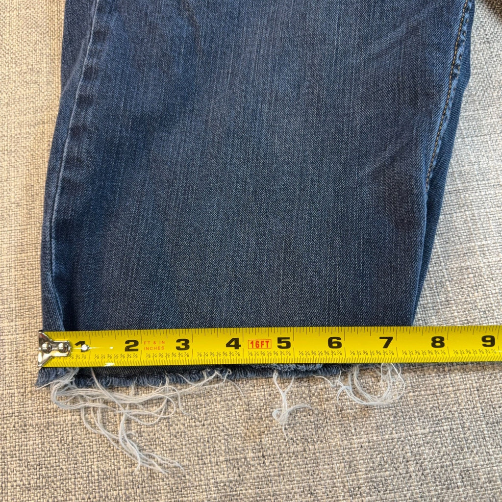 Tommy Bahama Sand Drifter Mens 34 Blue Denim Cutoff Jorts Raw Hem