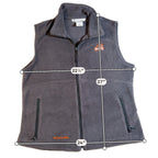 Oregon State Beavers Columbia Fleece Vest Womens XL Gray Full Zip NCAA