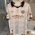 Man City Doku #11 Away Jersey 23/24 Puma Soccer XL UEFA Patch -see description