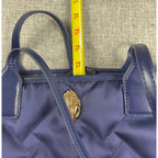 Kurt Geiger London Navy Recycled Square Shopper Tote Quilted Eagle Bag