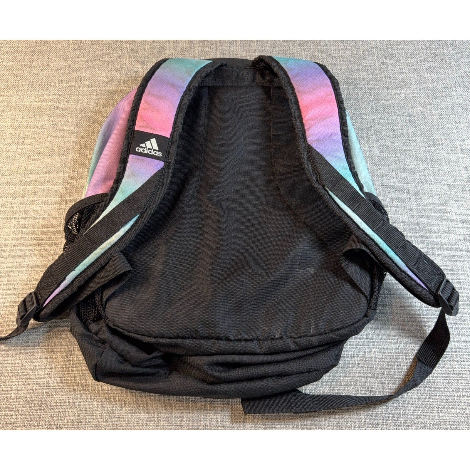 Adidas Pastel Ombre Backpack 18" Multicolor School Laptop Bookbag