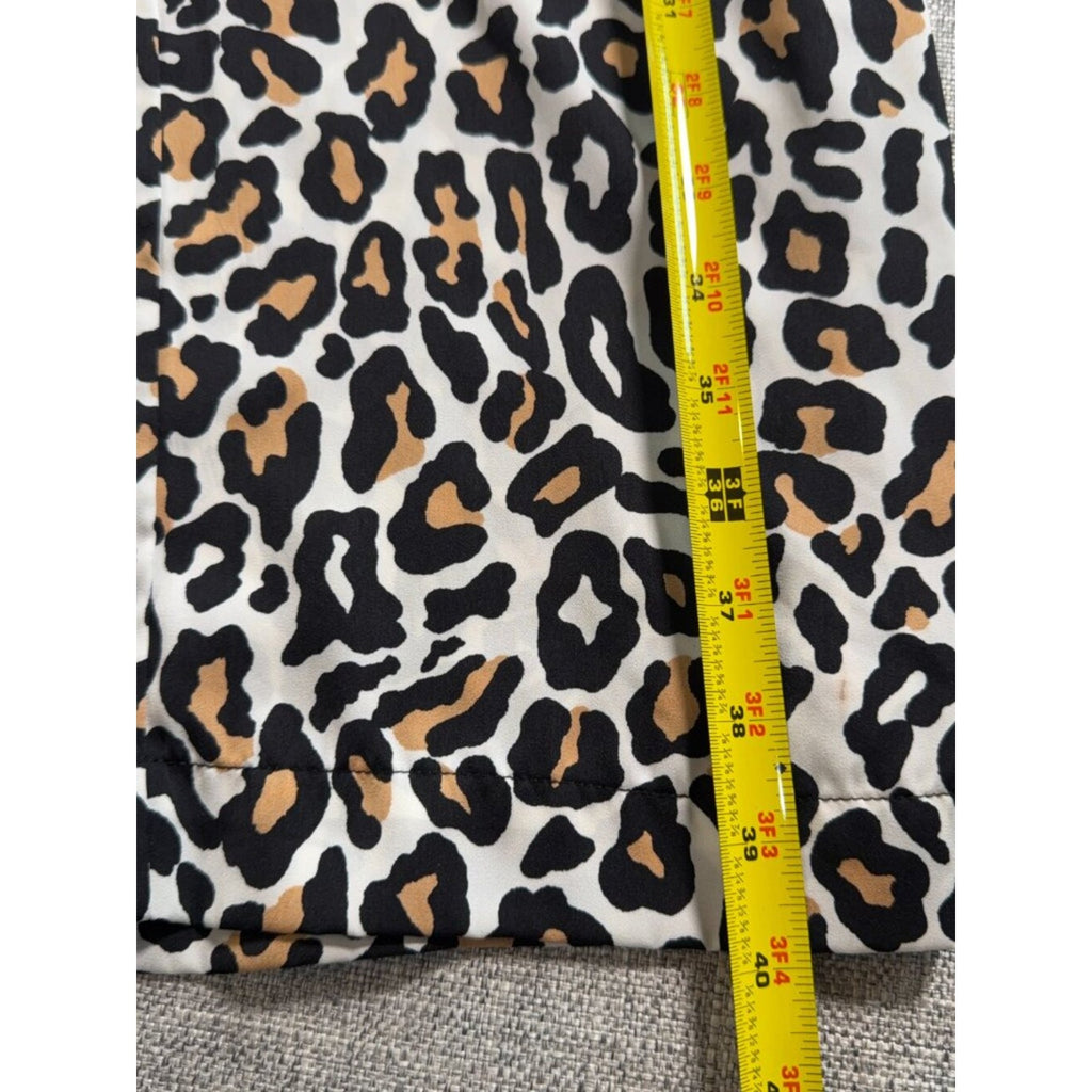 Banana Republic Leopard Print Pull-On Pants Medium