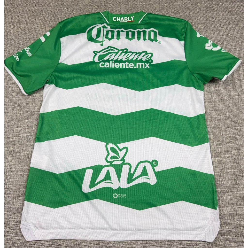 Charly Santos Laguna 2023/24 Home Jersey Men's L Green White Liga MX