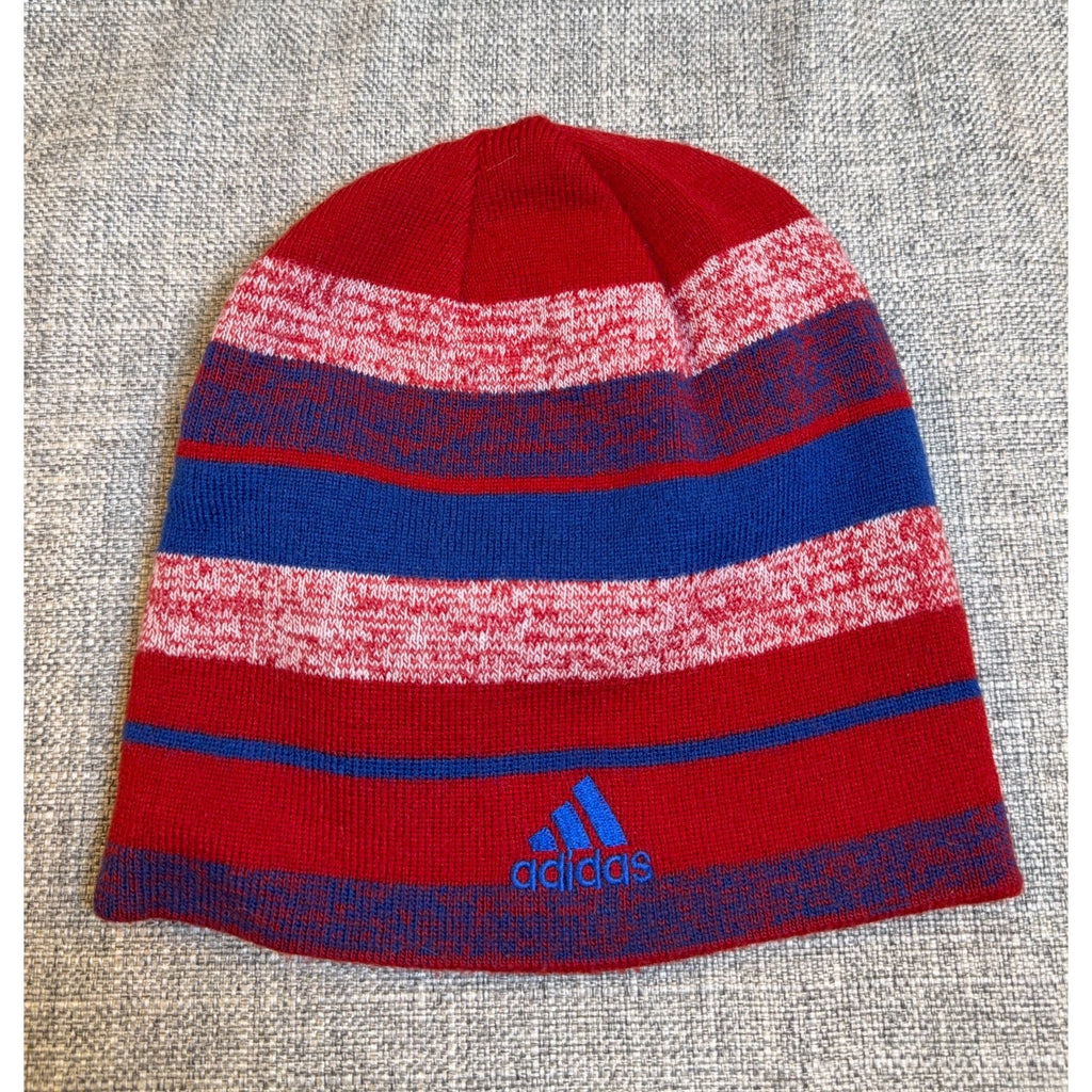 adidas FC Dallas Reversible Beanie MLS Soccer Blue Red Knit Winter Hat