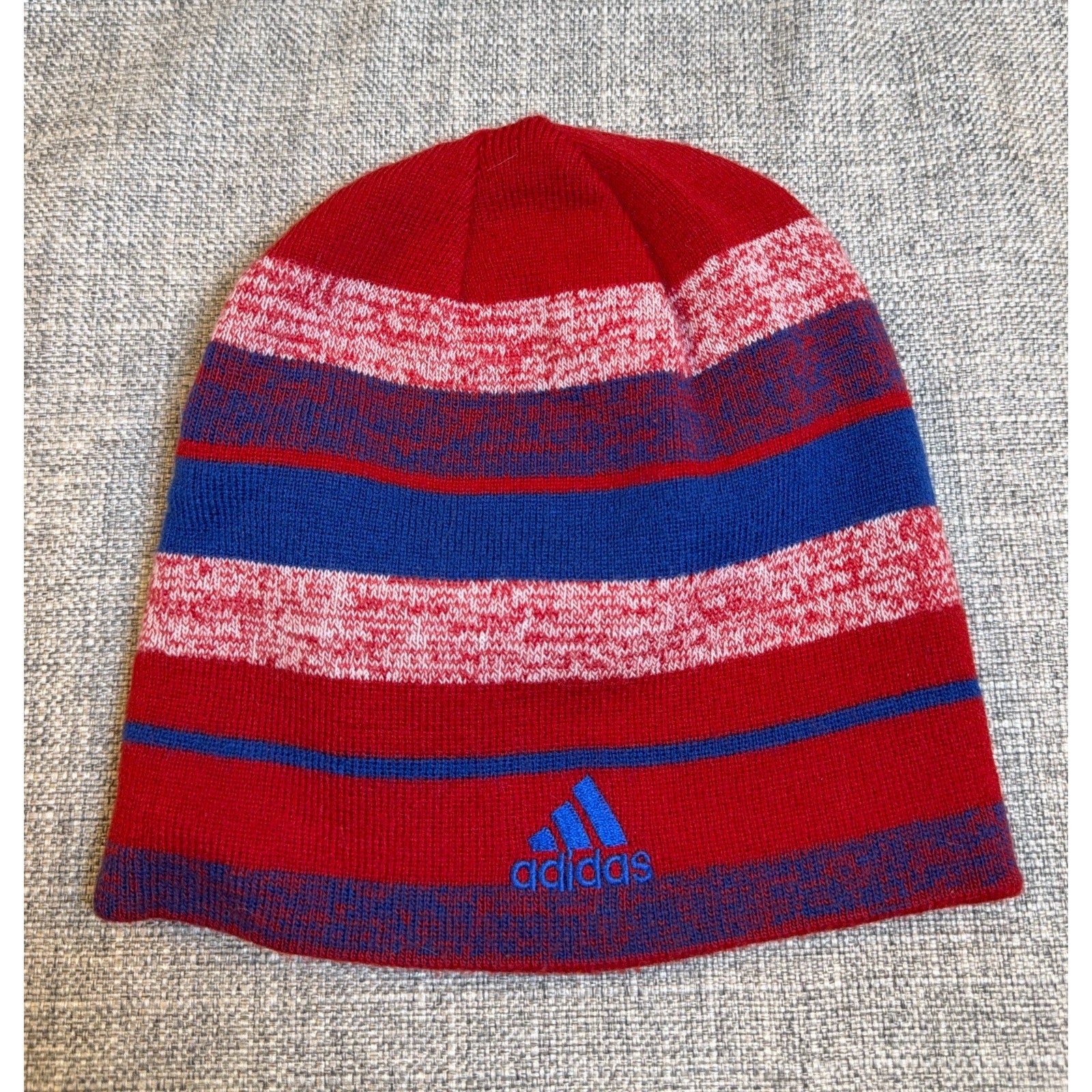 adidas FC Dallas Reversible Beanie MLS Soccer Blue Red Knit Winter Hat