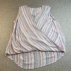 KUT From The Kloth Striped Faux Wrap Cold Shoulder Blouse Women’s M