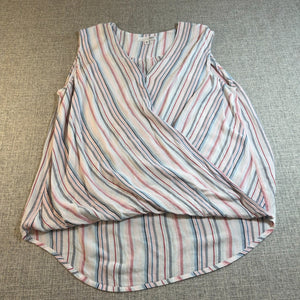 KUT From The Kloth Striped Faux Wrap Cold Shoulder Blouse Women’s M