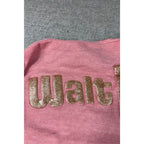 Walt Disney World Spirit Jersey XS Pink Rose Gold Glitter Long Sleeve Disney