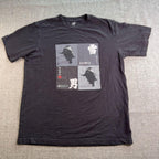 Black short sleeve crew neck tee