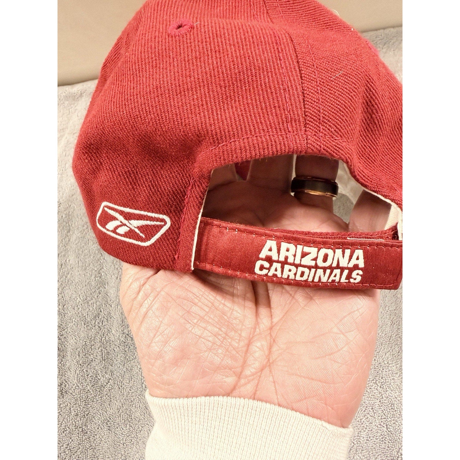 Arizona Cardinals Hat Reebok Strapback NFL Red Adjustable Cap