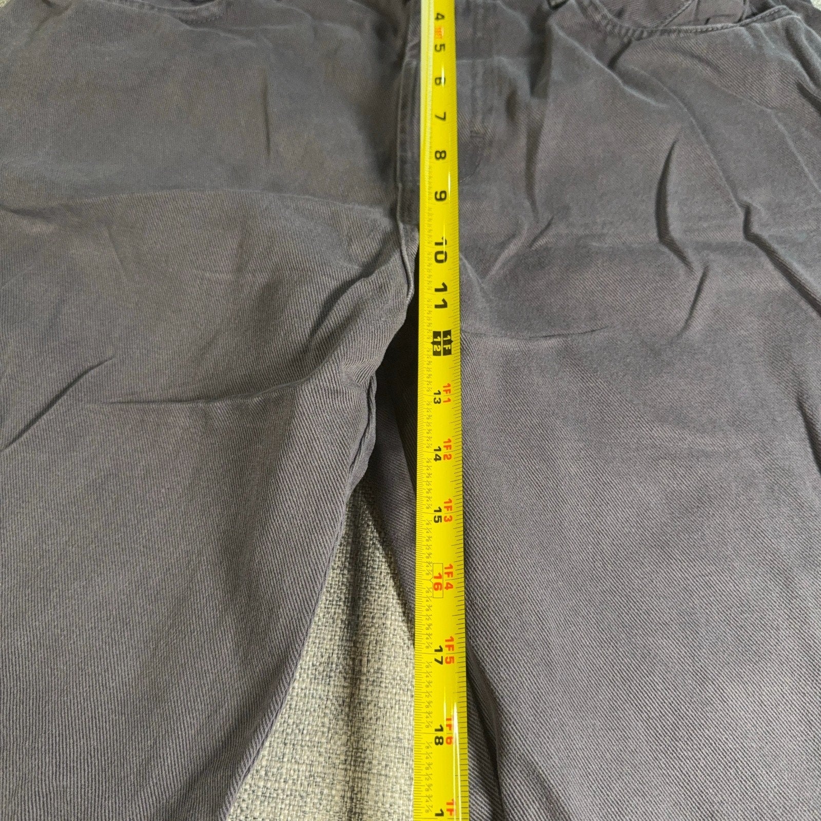 Zara Mens Gray Barrel Leg Jeans 34 Wide Tapered Distressed Frayed Hem