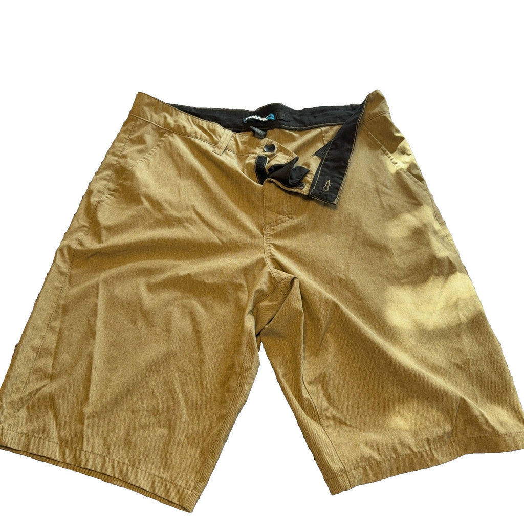 Men’s Golf Shorts Lot 2 Pair Size 32 33 Khaki Performance Stretch Ben Hogan Hawk