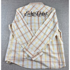 Ecko Unltd Marc Ecko Shirt XXL Plaid Embroidered Y2K Paisley Logo Streetwear