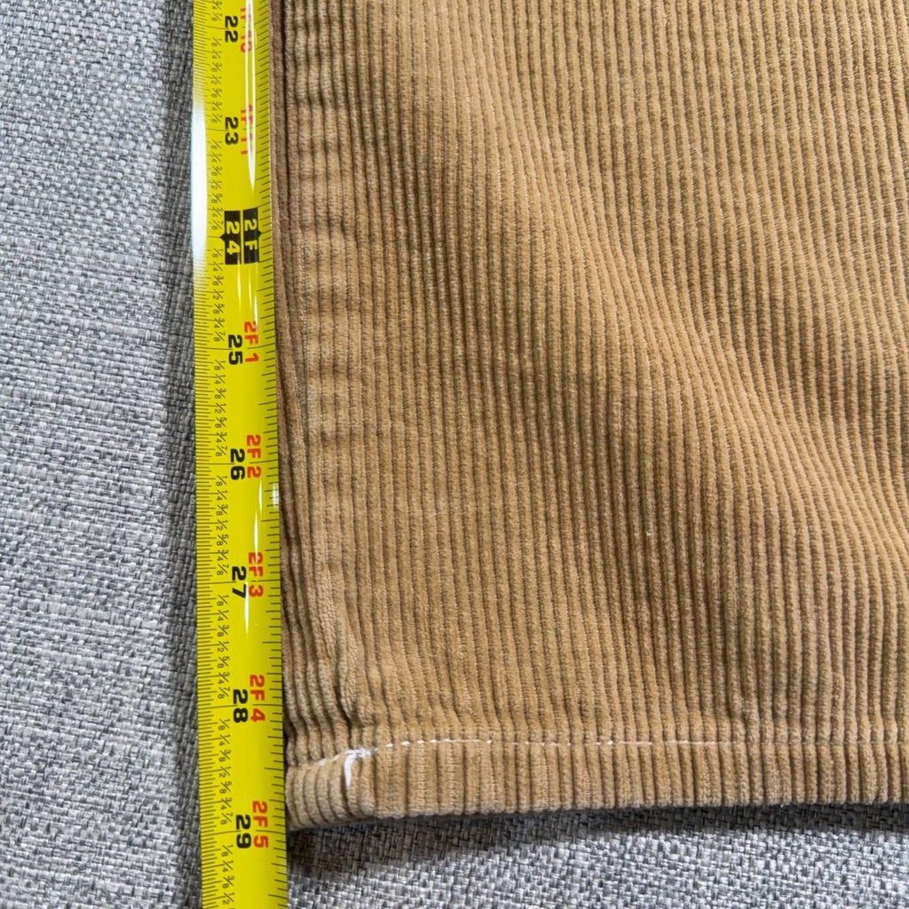 Dickies Girl Corduroy Carpenter Pants Womens Juniors 7/28 Tan Y2K Utility