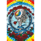 Liquid Blue Grateful Dead T Shirt Mens M Tie Dye Bertha Skull Roses Steal Face