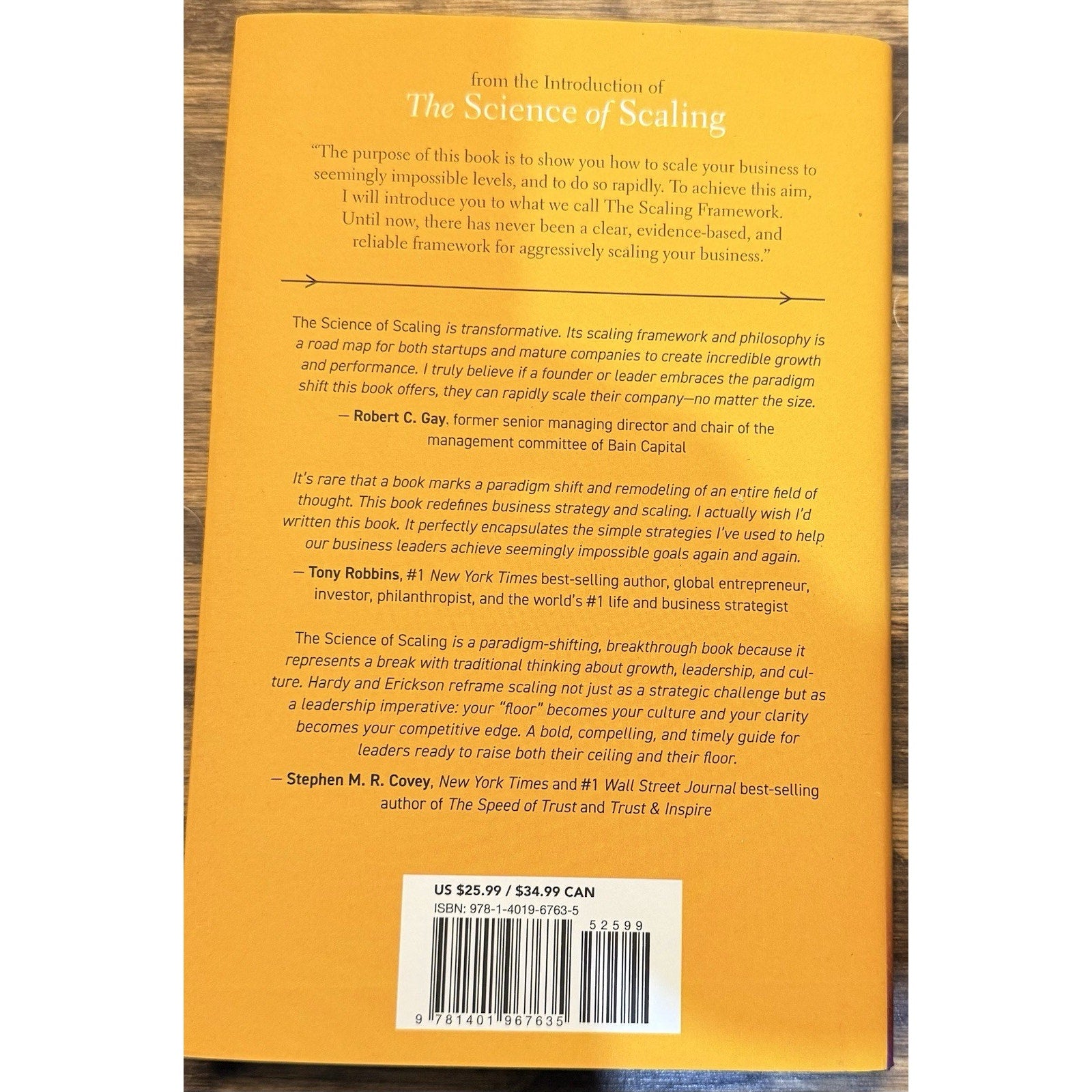 The Science of Scaling Book by Dr. Benjamin Harris & Blake Erickson - New Book