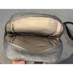 Gray Sling Backpack Crossbody Bag Small Travel Daypack Padded Strap Unisex