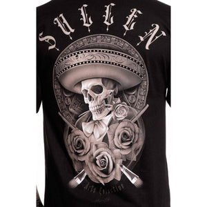 Sullen Art Collective Sicarios T-Shirt Men's L Black Skull Tattoo NWT
