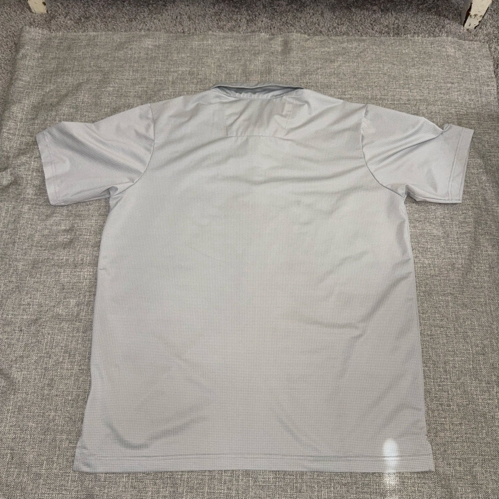 Arkansas Razorbacks Antigua Polo Shirt Mens L Gray Golf Performance NCAA Hogs