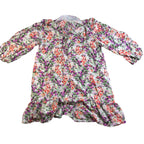 & Other Stories Dress Womens 44 US 12 Floral Long Sleeve Ruffle Shift Mini