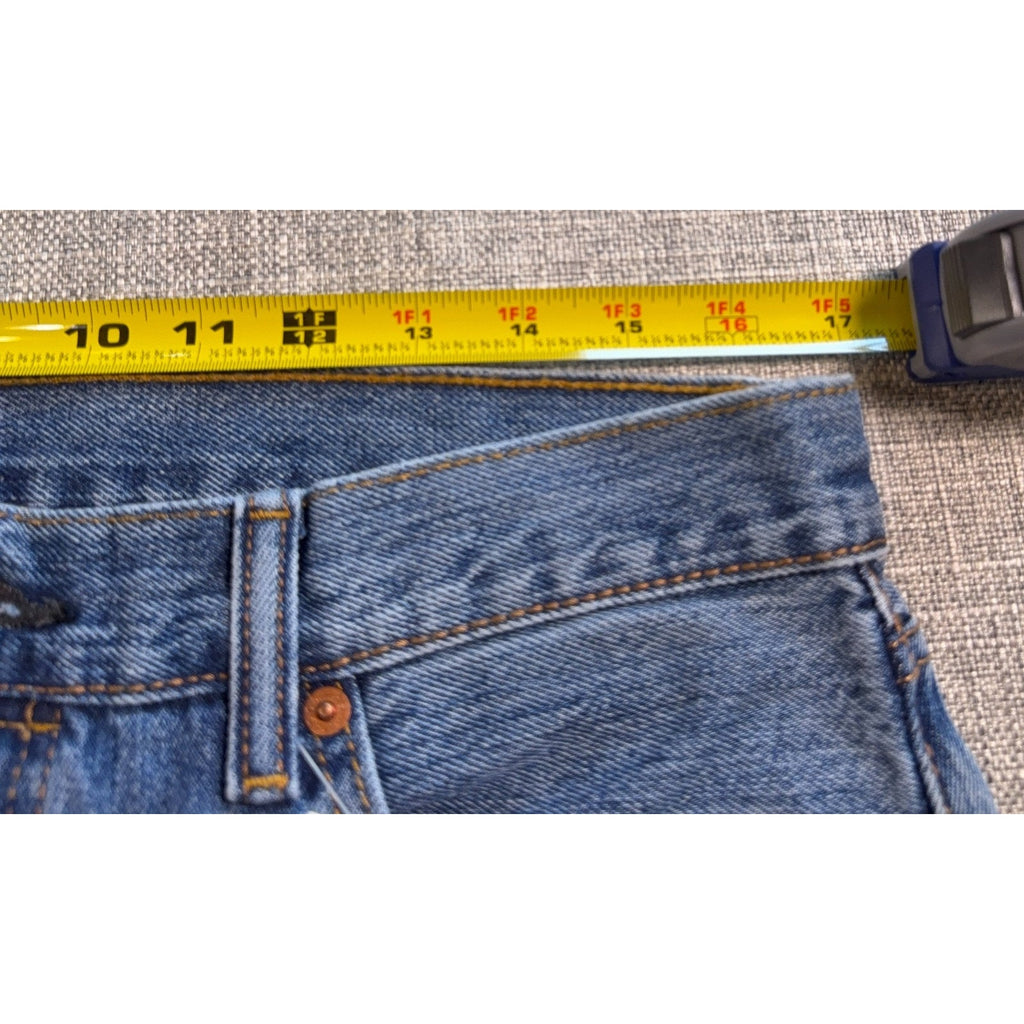 Levi’s 501 Original Fit Stretch Jeans Mens 33x34 NWT Button Fly Blue Denim