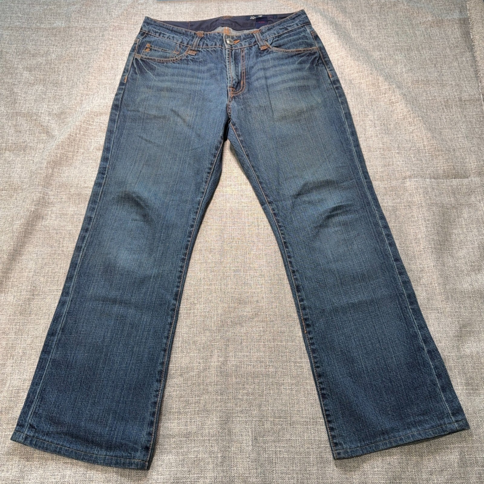 Seven7 Premium Jeans Womens 31 Tall Bootcut Y2K 37.5 Inseam Embroidered