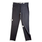 NWT Ann Taylor The Chelsea Skinny Ankle Pants Black Size 8 Bi Stretch Zip Hem