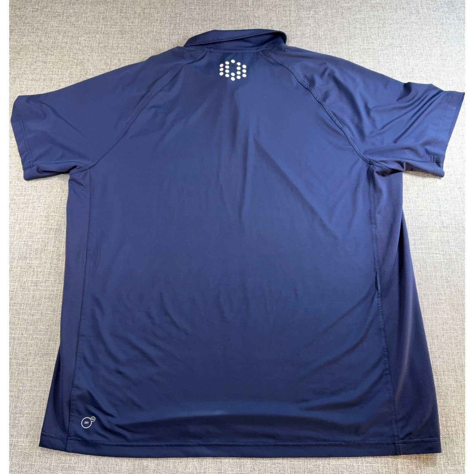 Puma Golf PWRCOOL Polo Men XXL Navy Geometric Orange DryCell Performance