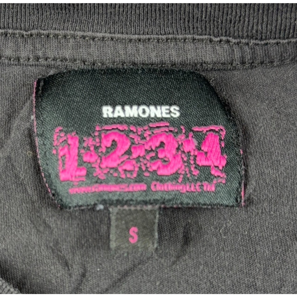 Ramones Womens Small Black Graphic Tee Johnny Joey Dee Dee Punk Rock Shirt