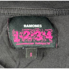 Ramones Womens Small Black Graphic Tee Johnny Joey Dee Dee Punk Rock Shirt