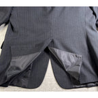 Bernhard Altmann Blazer Mens 42R Charcoal Gray Pinstripe Wool Blend Suit Jacket