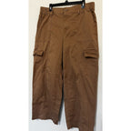 Ava & Viv Cargo Pants Women’s XXL Brown Utility Straight Leg Plus Size