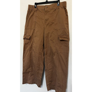 Ava & Viv Cargo Pants Women’s XXL Brown Utility Straight Leg Plus Size