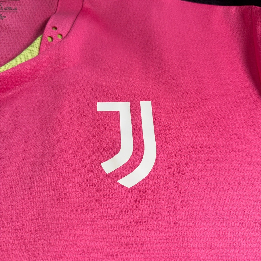Adidas Juventus Training Jersey Mens 2XL Pink HEAT.RDY Soccer Footbal