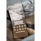 Liverpool Los Angeles Womens 14/32 Black Cropped Flare Dress Pants Stretch Flaw