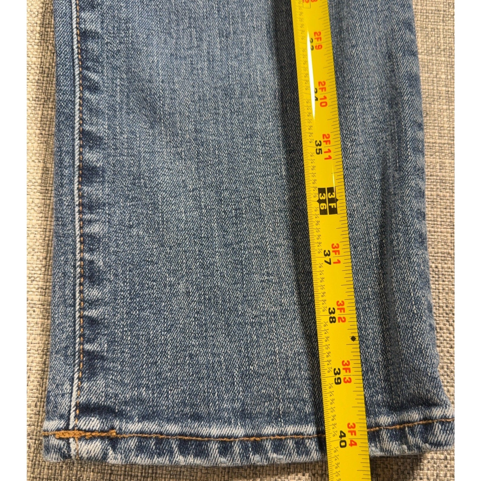 Madewell Mens Slim Jeans 33x32 Blue Distressed Medium Wash Denim Pants