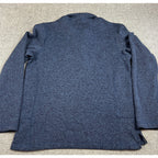 Woolrich Men’s M Blue Sweater Fleece Quarter Zip Pullover Chest Pocket