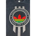 Adidas Skateboarding Sample T Shirt Men L Black Trefoil Brazil 3 Stripes Skate