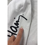 Keith Haring Hoodie Mens S White Dancing Figures Pop Art Pullover Sweatshirt