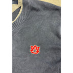 Tommy Hilfiger Auburn Tigers Sweater Mens S Navy V Neck Cotton NCAA