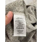 Eddie Bauer Mens XL Quarter Zip Sweater Fleece Pullover Gray Sherpa Lined