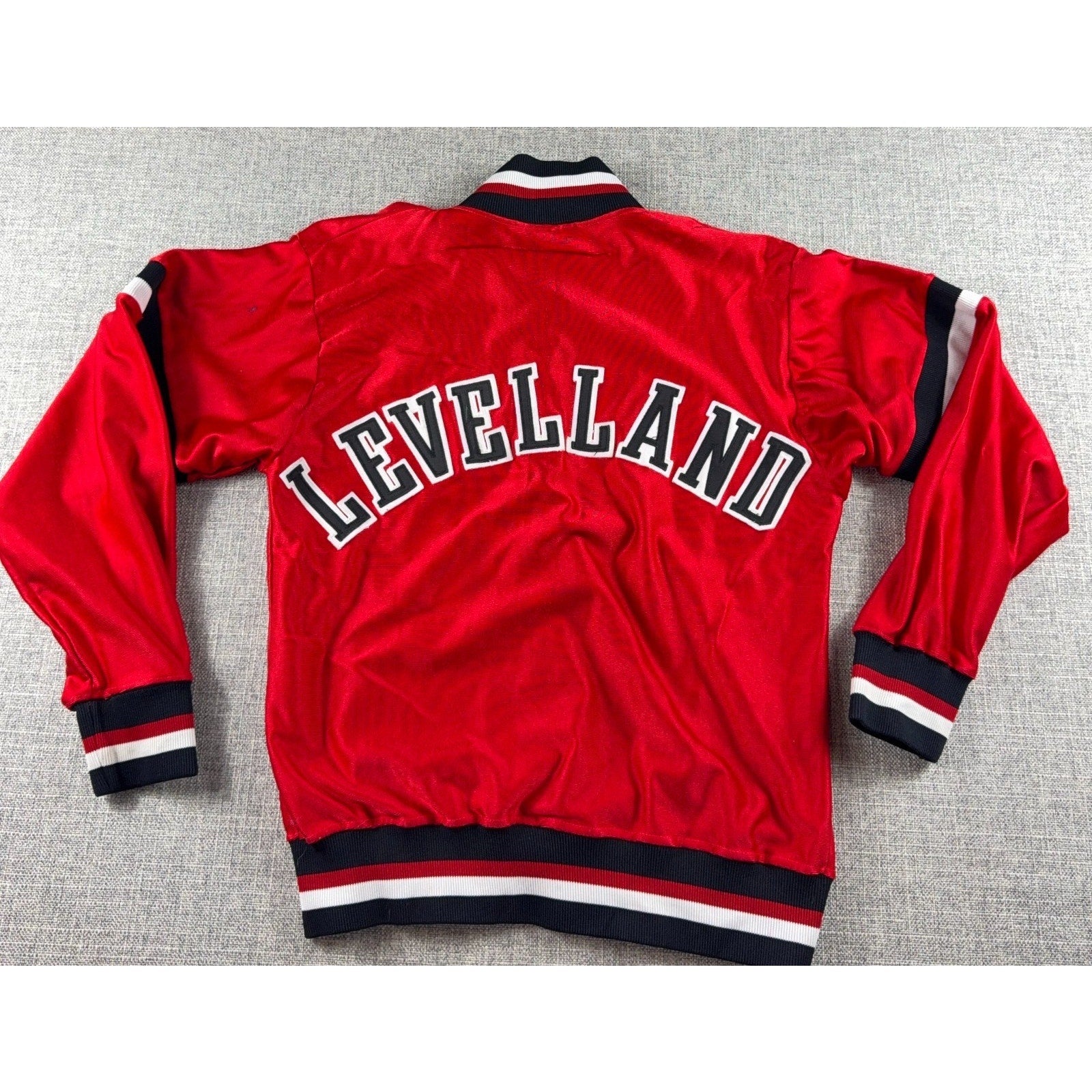 Vintage Russell Athletic Levelland Lobos Satin Varsity Jacket USA Small 80s 90s