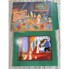 Disney Beauty & The Beast Enchanted Christmas Lithograph Disney Store Exclusive