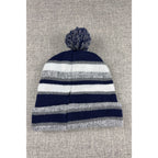 Dallas Football Knit Beanie Hat Lot of 2 Navy Gray Pom Cuffed Winter