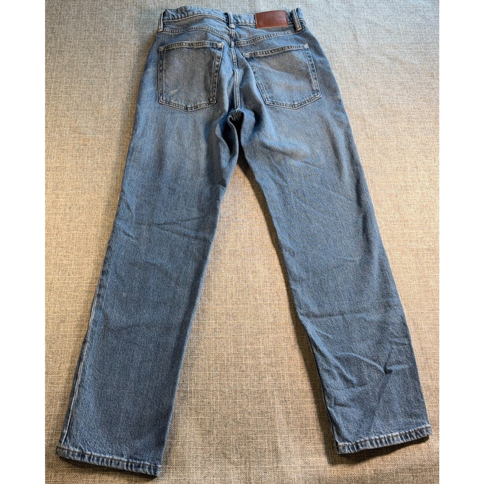 Lucky Brand 90s Loose High Rise Straight Jeans Womens 2/26 Button Fly Light Wash