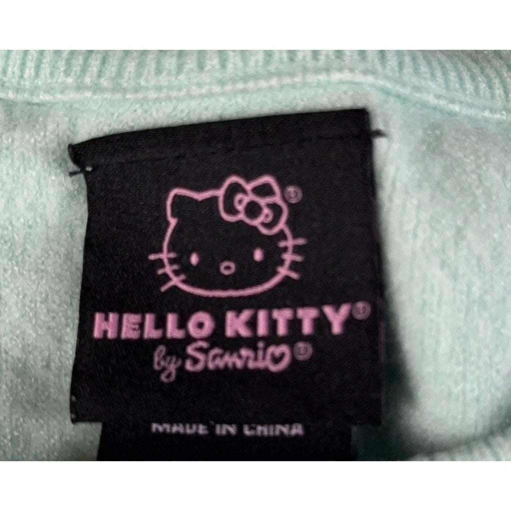 Hello Kitty Sanrio Christmas Sweater Womens L Holiday Snowman Colorblock Knit