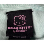 Hello Kitty Sanrio Christmas Sweater Womens L Holiday Snowman Colorblock Knit
