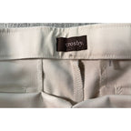 Crosby Womens Size 12 Ivory Cropped Dress Pants Slim Straight Career 23.5"